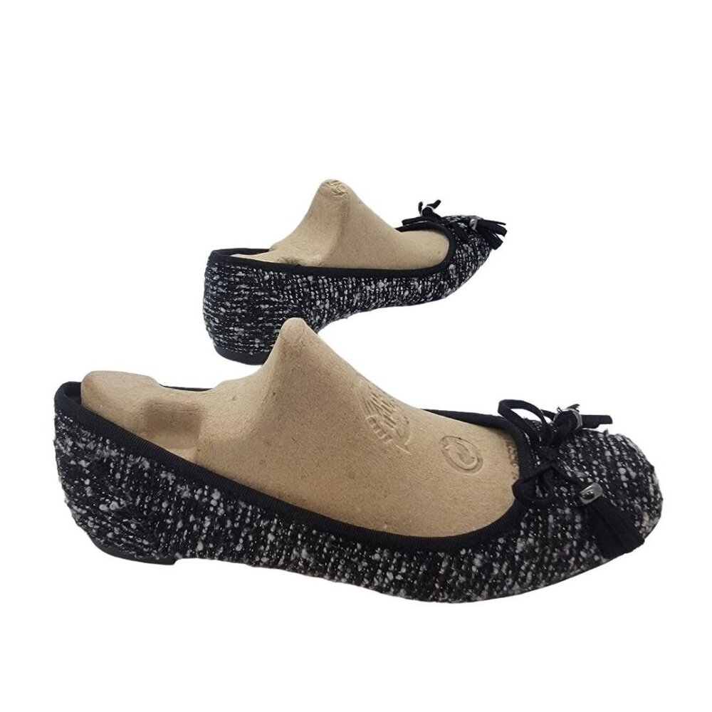 Alfani Women's Camroon T Ballet Flats Size 7 M Black/White ballerina shoes bow